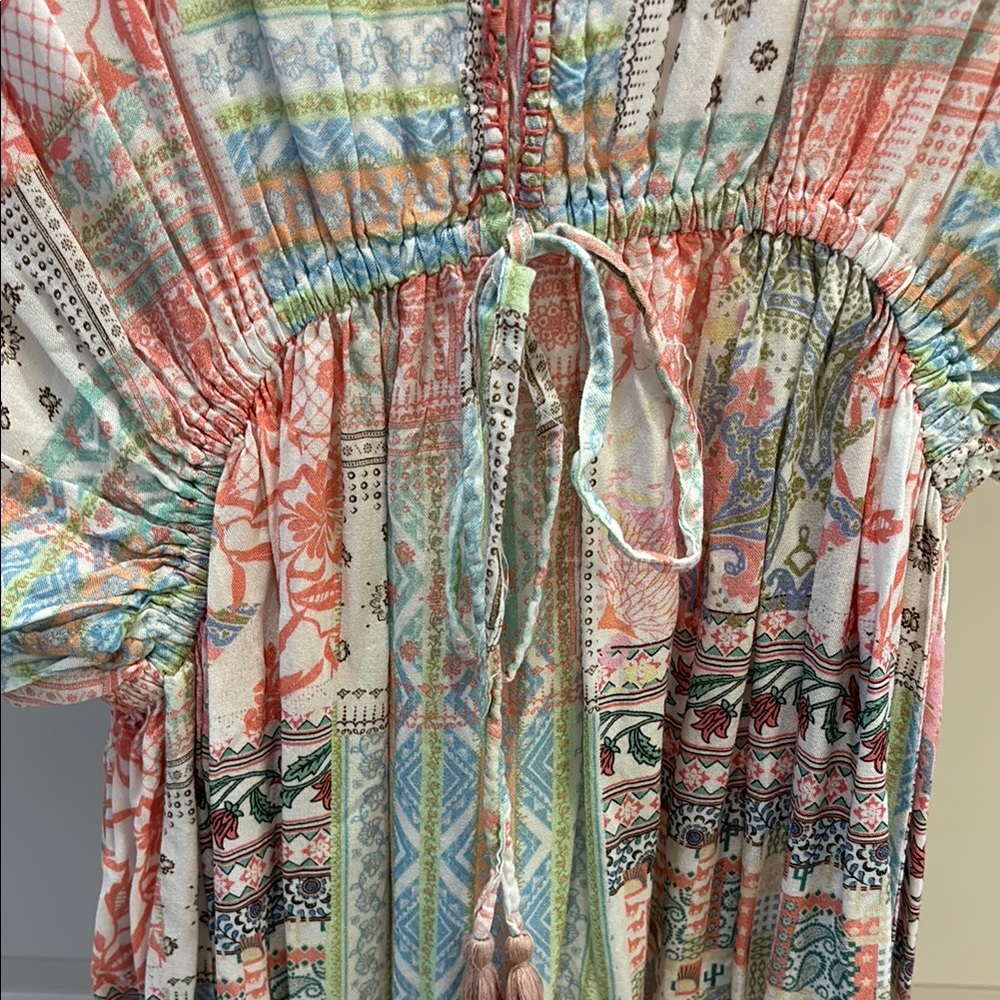 (5/$30 deal) 
Boho Floral V-Neck Maxi Dress - Picture 3 of 5